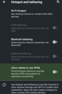 Use CopperheadOS as a VPN hotspot