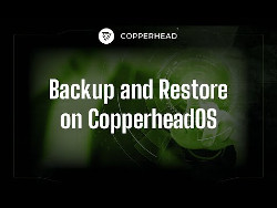 Encrypted backup and restore in CopperheadOS